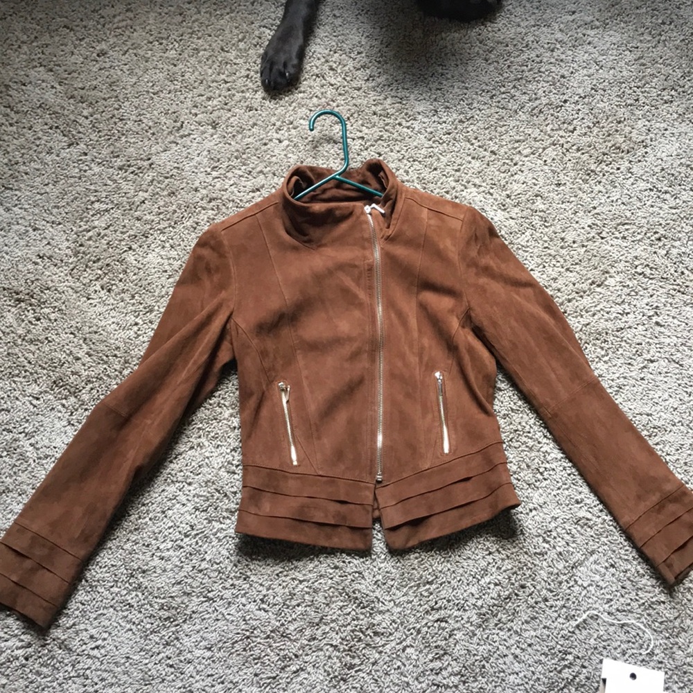 White House Black Market Suede Jacket